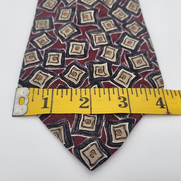 Talbott Studio Men's Geometric Pattern Silk Tie OS - Picture 3 of 6